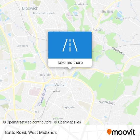 Butts Road map