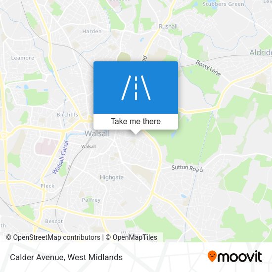 Calder Avenue map