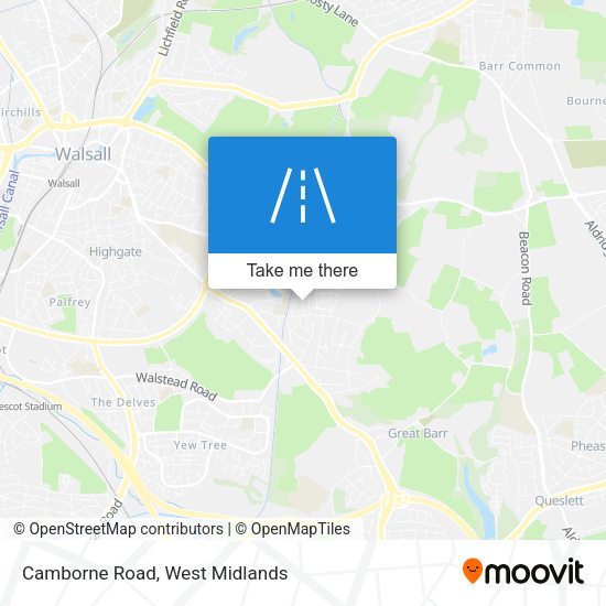 Camborne Road map