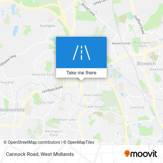 Cannock Road map
