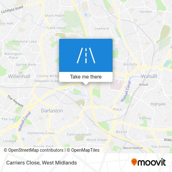 Carriers Close map