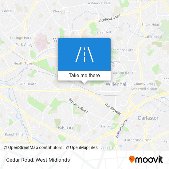 Cedar Road map