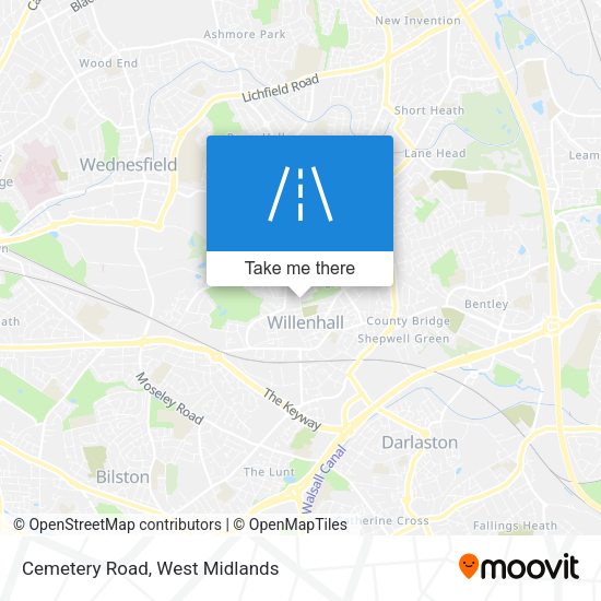 Cemetery Road map