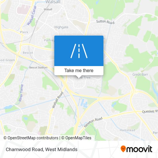 Charnwood Road map