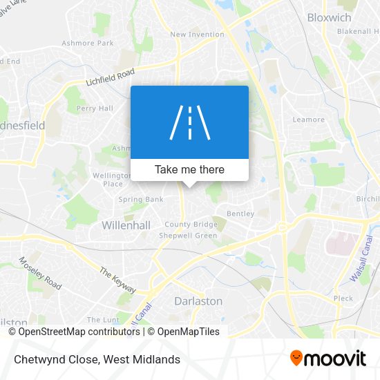 Chetwynd Close map