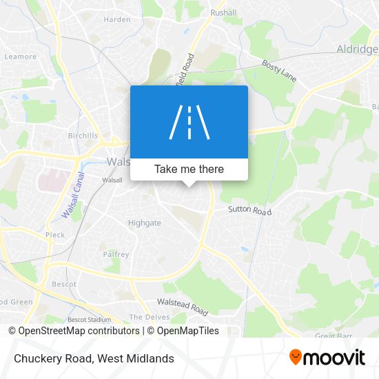 Chuckery Road map