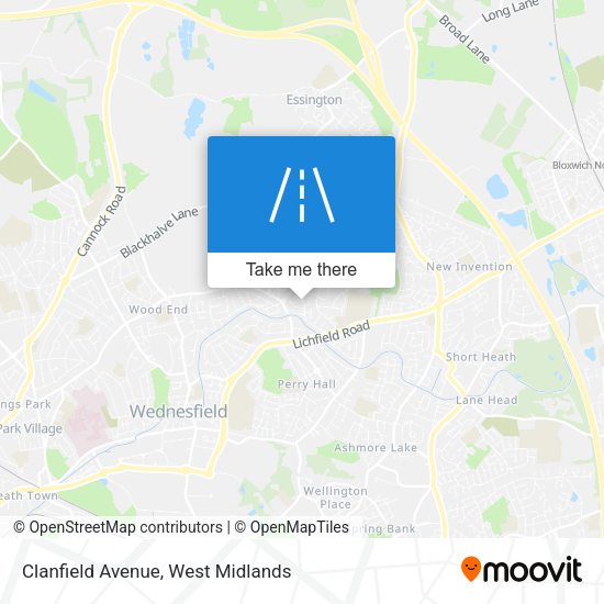 Clanfield Avenue map