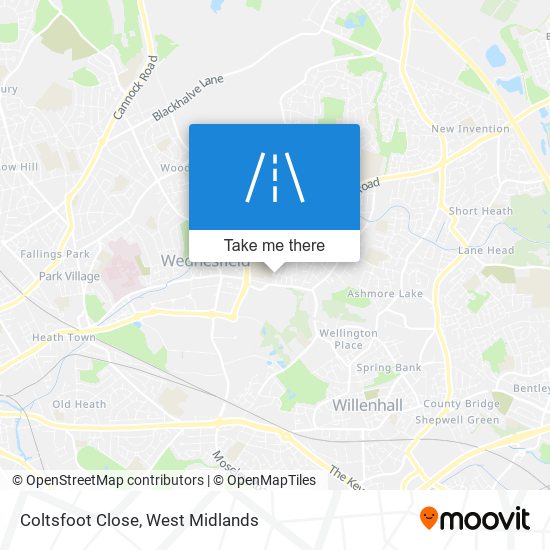 Coltsfoot Close map