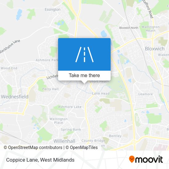 Coppice Lane map