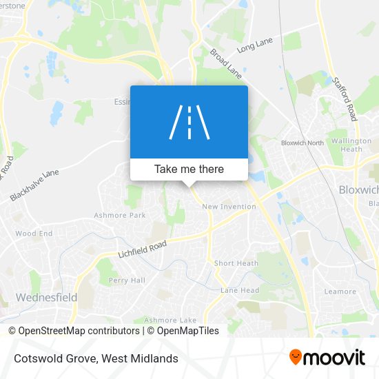 Cotswold Grove map