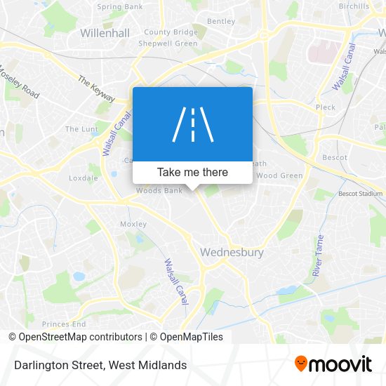 Darlington Street map