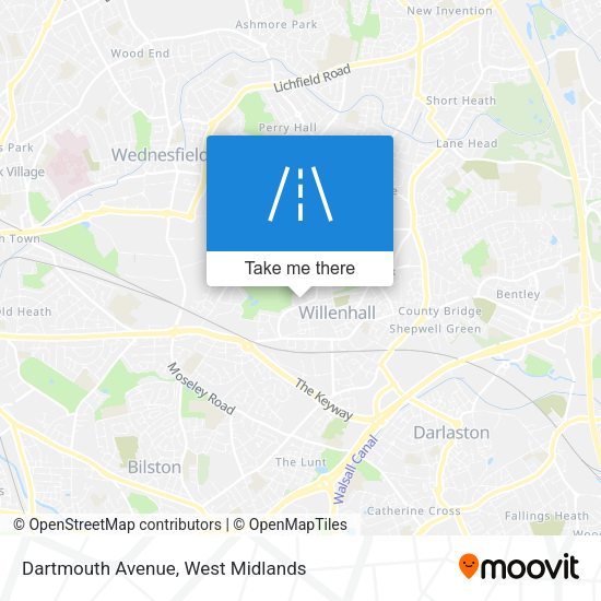 Dartmouth Avenue map
