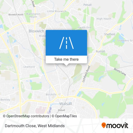 Dartmouth Close map