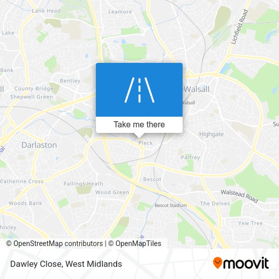 Dawley Close map