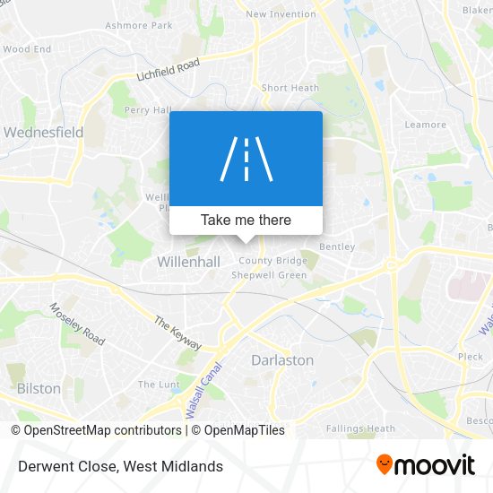 Derwent Close map