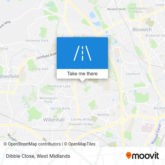 Dibble Close map