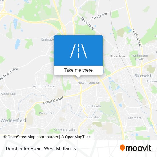 Dorchester Road map