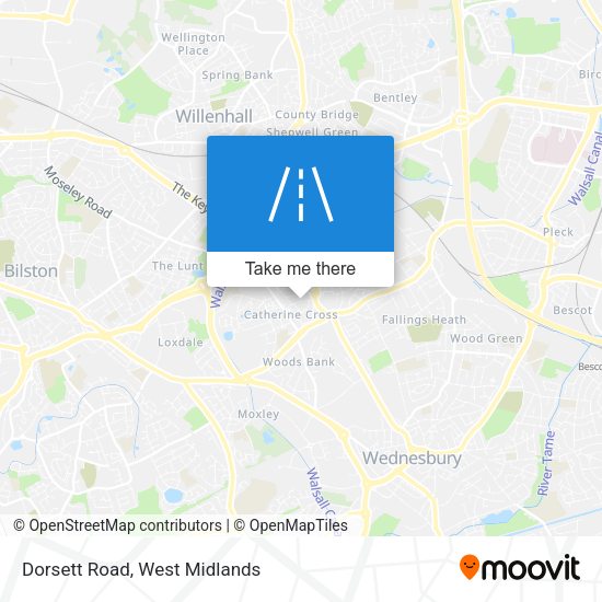 Dorsett Road map