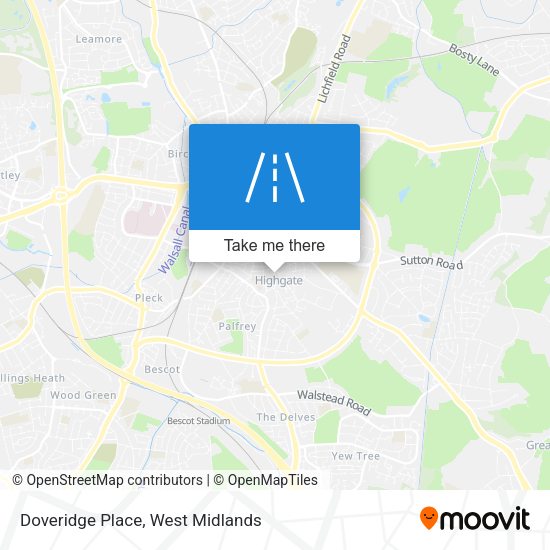 Doveridge Place map