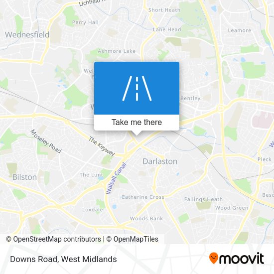 Downs Road map