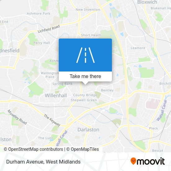 Durham Avenue map