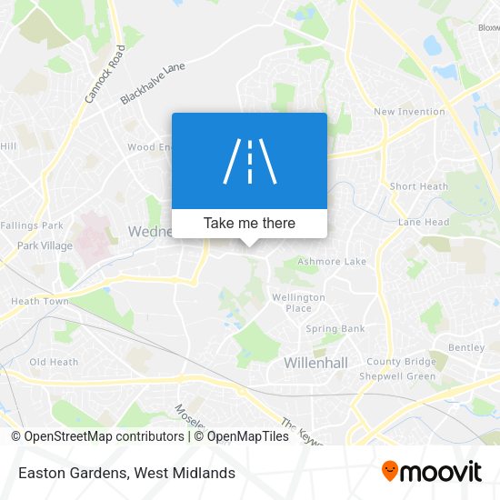 Easton Gardens map