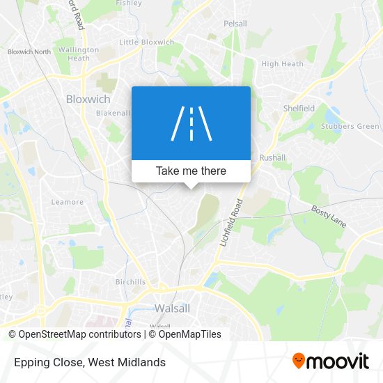 Epping Close map