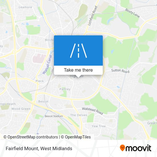 Fairfield Mount map