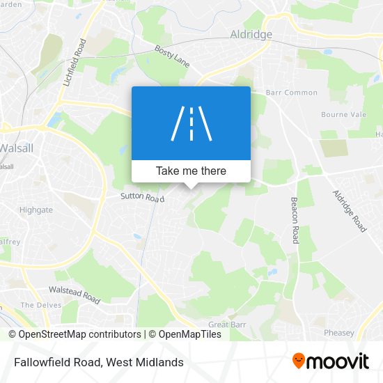 Fallowfield Road map