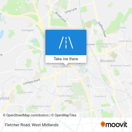 Fletcher Road map