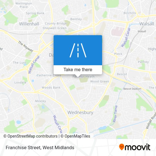 Franchise Street map