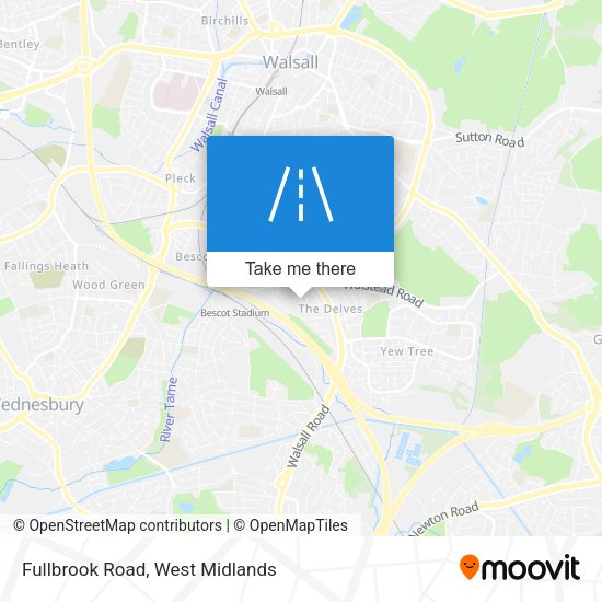 Fullbrook Road map