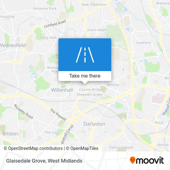 Glaisedale Grove map