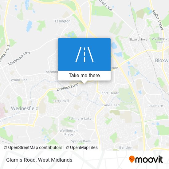 Glamis Road map