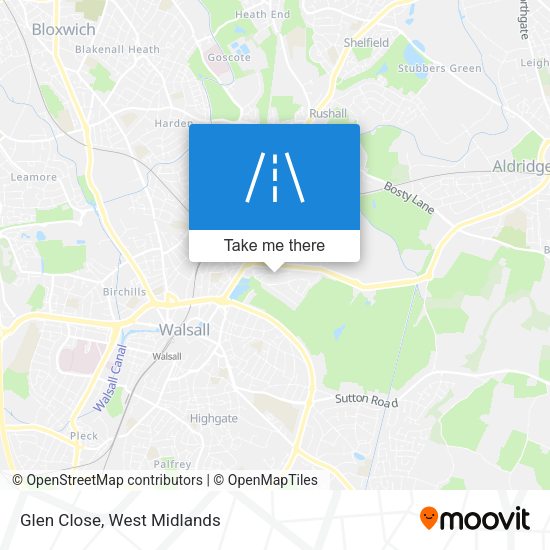 Glen Close map