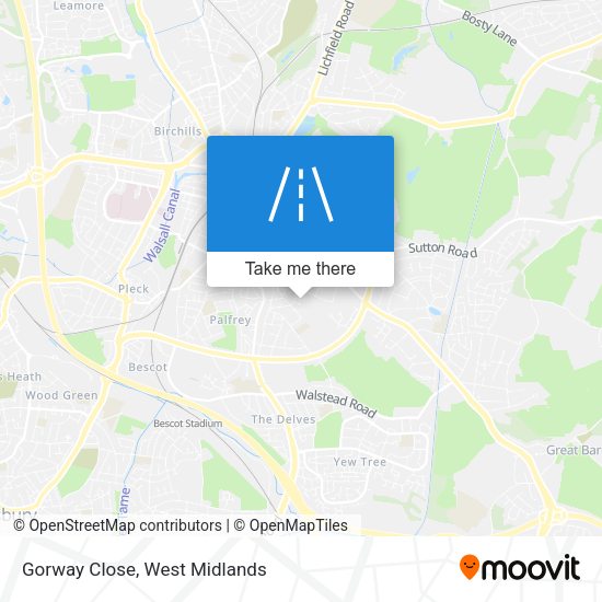 Gorway Close map