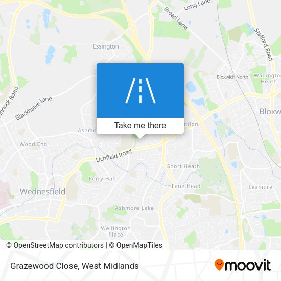 Grazewood Close map