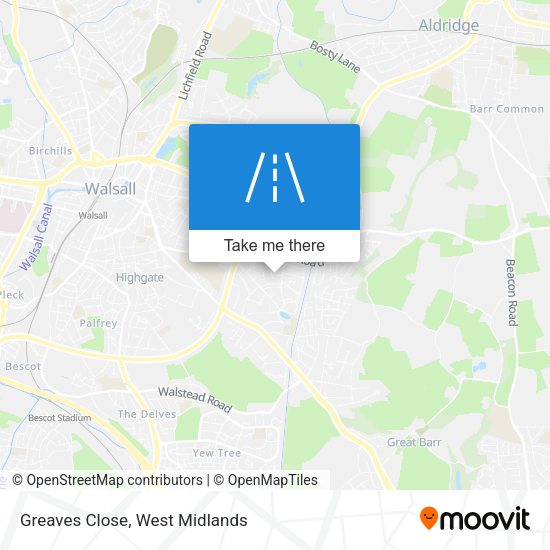 Greaves Close map