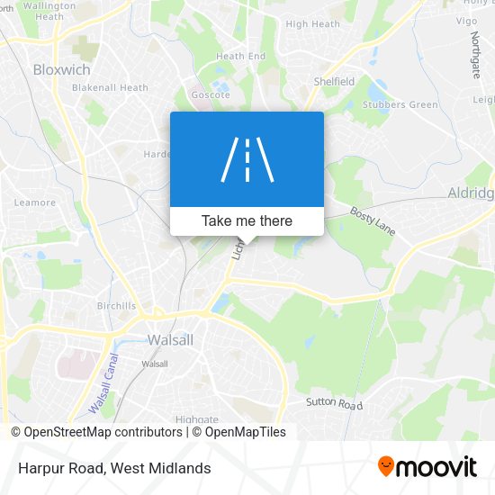 Harpur Road map
