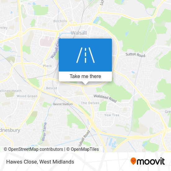 Hawes Close map