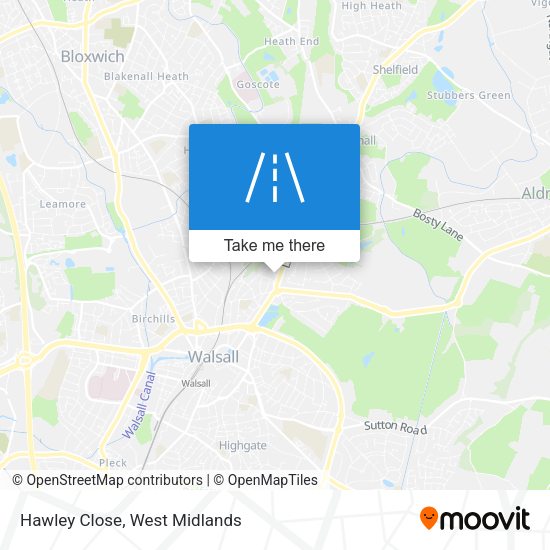 Hawley Close map