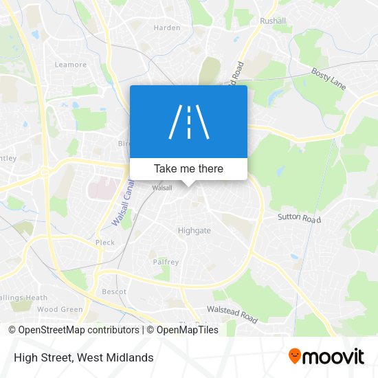 High Street map