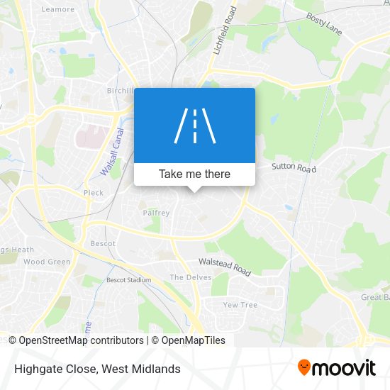 Highgate Close map