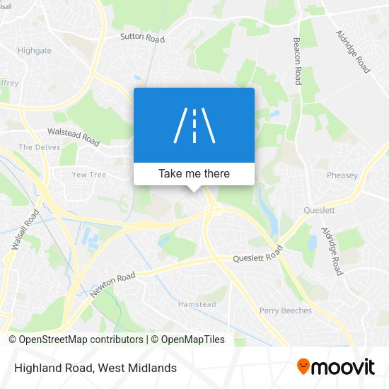 Highland Road map