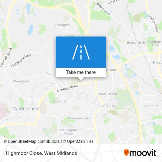 Highmoor Close map
