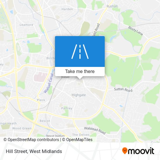 Hill Street map