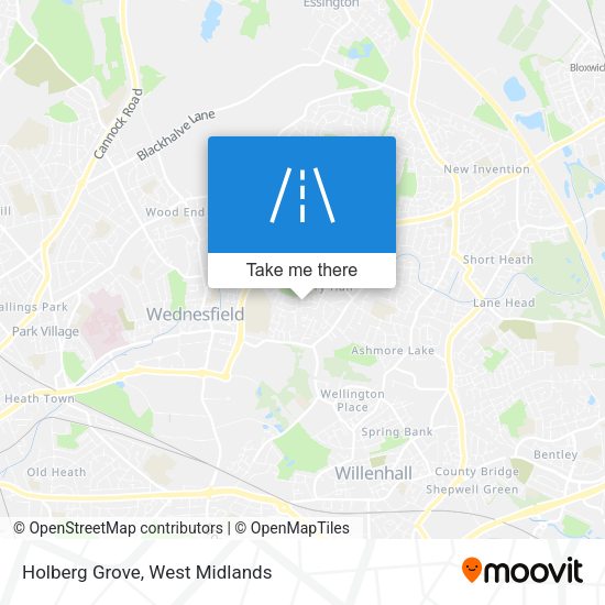Holberg Grove map