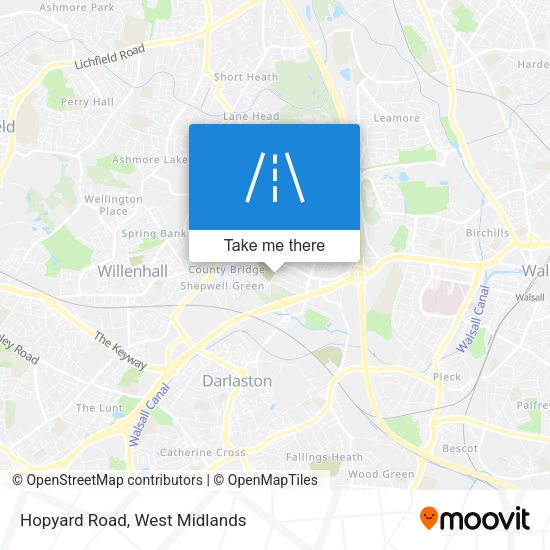 Hopyard Road map