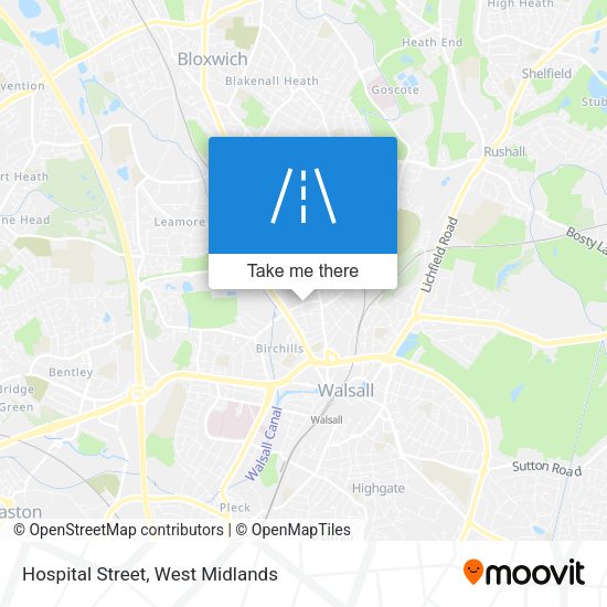 Hospital Street map