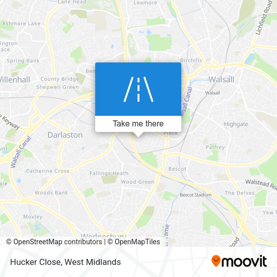 Hucker Close map